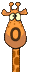 Imagen GIF de Numero jirafa animado