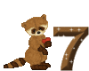 GIF animado (30346) Numero mapache