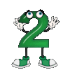 GIF animado (39833) Numero muneco verde