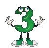 GIF animado (39834) Numero muneco verde
