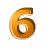 Imagen GIF de Numero naranja animado