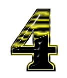 GIF animado (42119) Numero negro amarillo