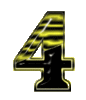 GIF animado (42119) Numero negro amarillo