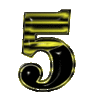 GIF animado (42120) Numero negro amarillo