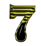 GIF animado (42121) Numero negro amarillo