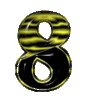 GIF animado (42122) Numero negro amarillo