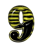 GIF animado (42123) Numero negro amarillo