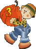 GIF animado (38357) Numero nino calabaza