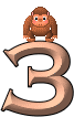 GIF animado (30816) Numero orangutan