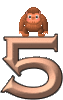 GIF animado (30818) Numero orangutan