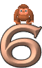 GIF animado (30819) Numero orangutan