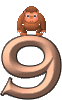 GIF animado (30822) Numero orangutan