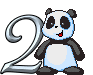 GIF animado (31337) Numero oso panda