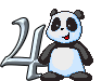 GIF animado (31339) Numero oso panda