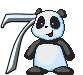 GIF animado (31342) Numero oso panda