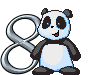 GIF animado (31343) Numero oso panda