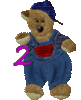 GIF animado (39929) Numero oso peluche