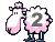 GIF animado (31465) Numero oveja lana