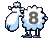 GIF animado (31471) Numero oveja lana