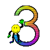 GIF animado (36337) Numero smileys colores