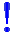 GIF animado (34730) Signo admiracion azul verde