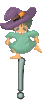 GIF animado (38012) Signo admiracion brujita