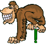 GIF animado (30785) Signo admiracion chimpance