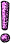 GIF animado (33172) Signo admiracion glitter purpura