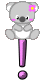 GIF animado (30284) Signo admiracion koala