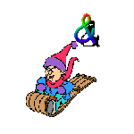 Imagen GIF de Signo aspersan chico trineo animado