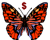 GIF animado (30536) Signo dolar mariposa