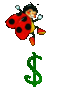 GIF animado (30683) Signo dolar mariquita