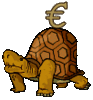 GIF animado (32228) Signo euro tortuga