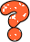 GIF animado (34256) Signo interrogacion glitter naranja