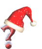 GIF animado (41180) Signo interrogacion gorro santa claus