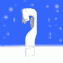 Imagen GIF de Signo interrogacion nieve animado