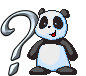 GIF animado (31346) Signo interrogacion oso panda