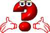GIF animado (44355) Signo interrogacion rojo manos