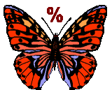 GIF animado (30554) Signo tanto ciento mariposa