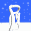 GIF animado (41444) Simbolo arroba nieve