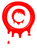 GIF animado (38412) Simbolo copyright sangre