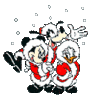 GIF animado (59035) Amigos mickey navidad