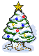 GIF animado (58103) Arbol de navidad con nieve