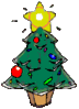 GIF animado (58226) Arbol de navidad con nieve
