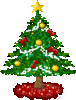 GIF animado (58227) Arbol de navidad con nieve