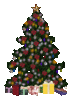 GIF animado (57946) Arbol de navidad con paquetes de regalo