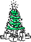 GIF animado (57947) Arbol de navidad con paquetes de regalo