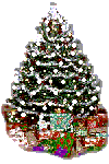 GIF animado (57948) Arbol de navidad con paquetes de regalo