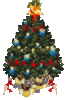 GIF animado (57954) Arbol de navidad con paquetes de regalo