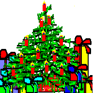 GIF animado (57958) Arbol de navidad con regalos